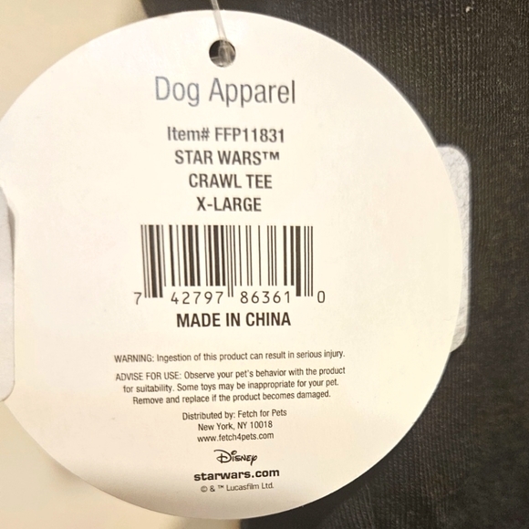 Star Wars In a Galaxy Far, Far Away Dog Tee - size XL - Picture 6 of 7